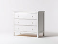 Commode-MDF-bois-96 x 42 x 88 cm-Blanc-Style classique